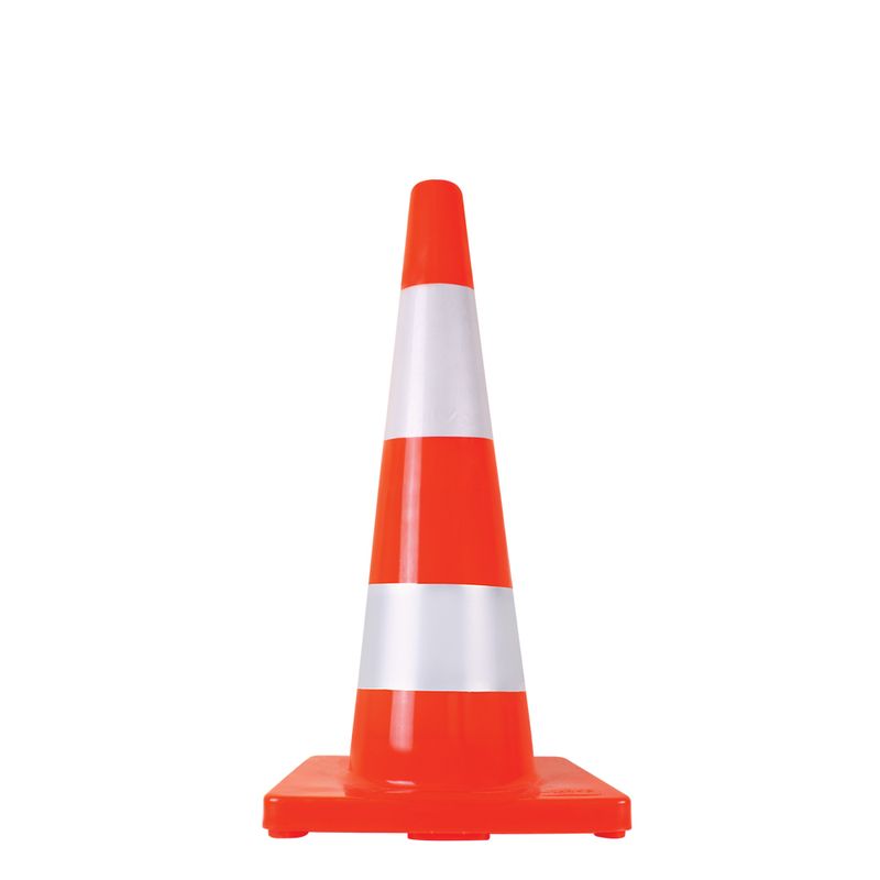 CONO VIAL DE 71 CM DOBLE REFLEJANTE  MCA. JOMART