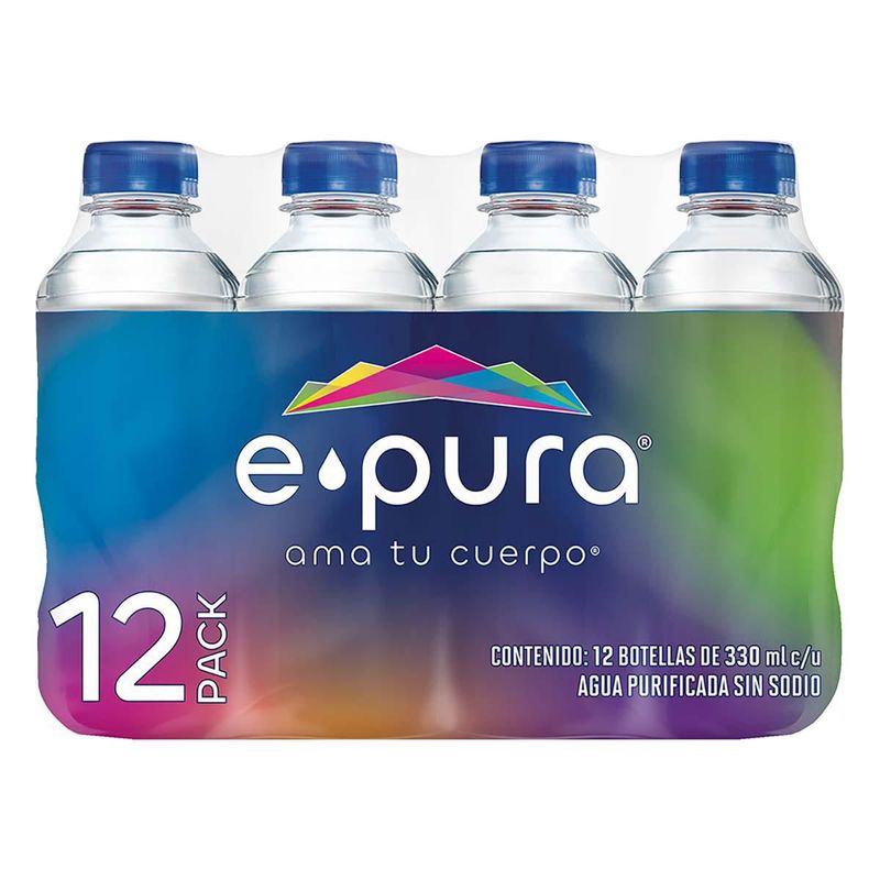AGUA EPURA 12 BOTELLAS DE 330 ML C/U