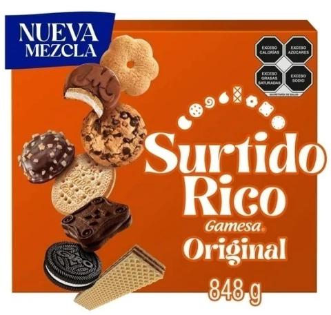 GALLETA SURTIDO RICO NAVIDAD 872GRS