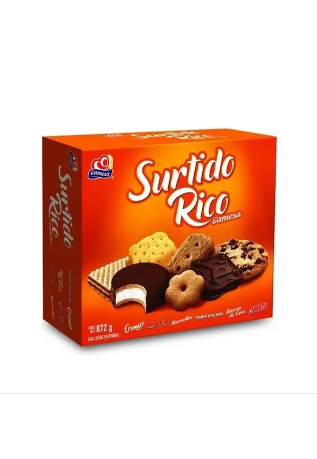 GALLETAS SURTIDO RICO GAMESAS 872 GRS