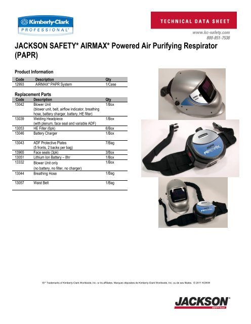 PAPR Jackson Safety Airmax R60