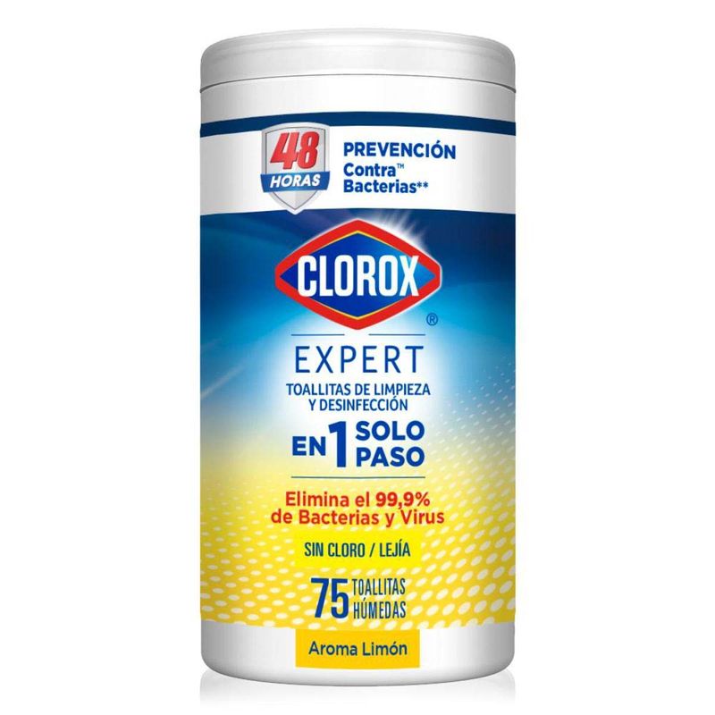 TOALLITAS DESINFECTANTES CLOROX LIMON 75 CT
