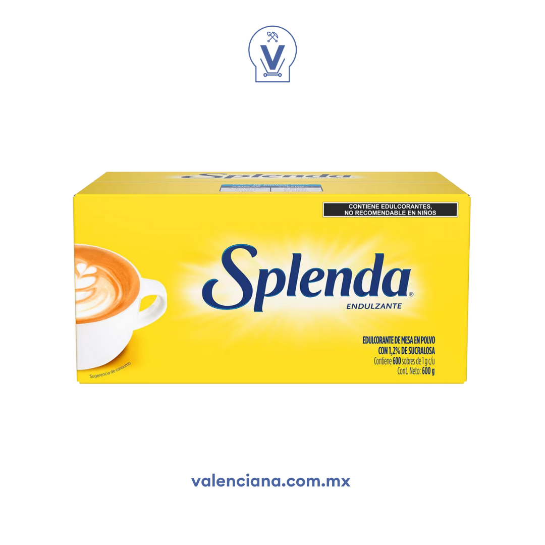 ENDULZANTE SPLENDA 600 SOBRES DE 1 G C/U